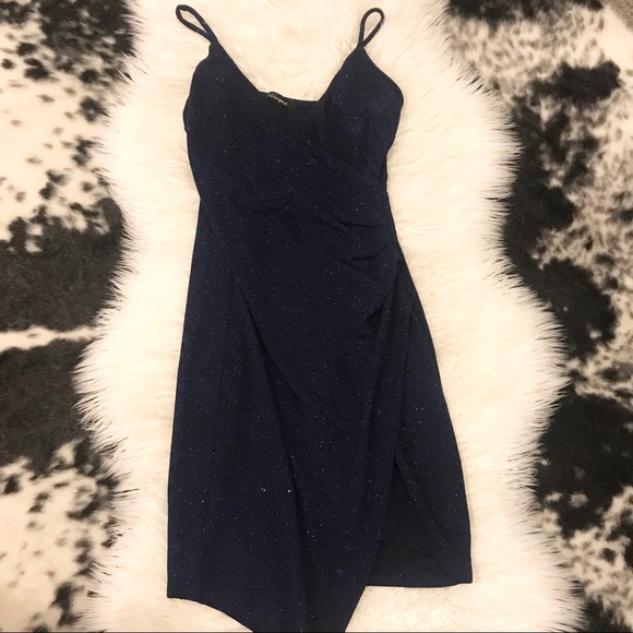 SOLD!!!!   Midnight Blue Sparkly Dress - Picture 5 of 7